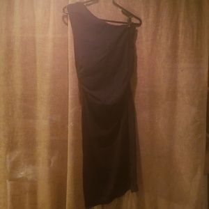 Black one shoulder dress